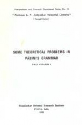 Some Theoretical Problems in Panini's Grammar